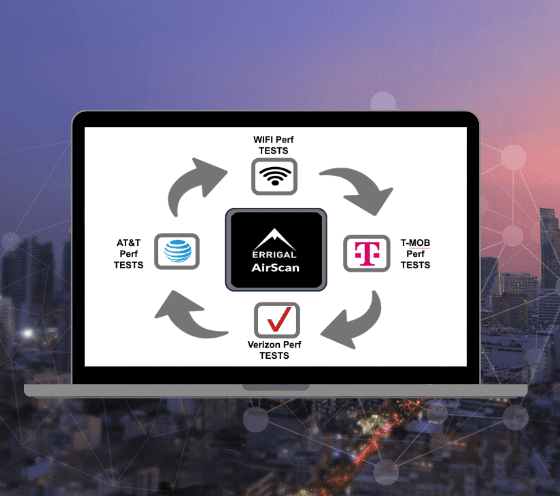 AirScan wireless performance testing interface